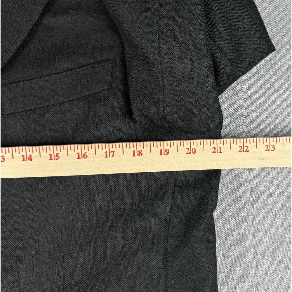 Jack Victor Loro Piana 100% Cashmere Black Blazer Sport Coat Made Canada